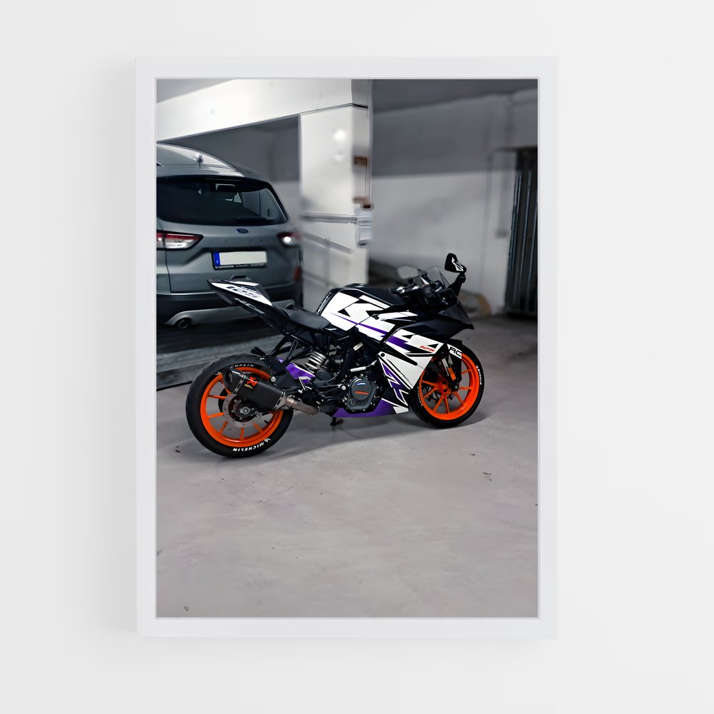 Poster Garage Ride – affiche KTM Moto (vue 3)